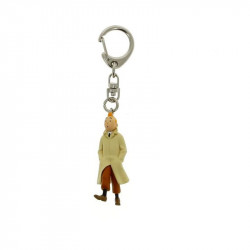 PORTE-CLES-TINTIN TRENCH MARCHANT 6CM