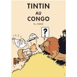 CARTE POSTALE COUVERTURE - TINTIN AU CONGO (ANCIENNE COUVERTURE) - 10X15 CM