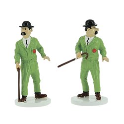 FIG. METAL - SERIE LUNE TINTIN - 7 PERSONNAGES