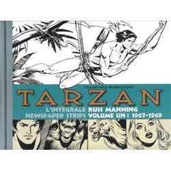 TARZAN : L'INTÉGRALE RUSS MANNING  - 1 - NEWSPAPER STRIPS VOLUME UN : 1967-1969