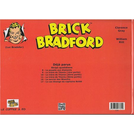 LUC BRADEFER - BRICK BRADFORD (COFFRE À BD) - BRICK BRADFORD - STRIPS QUOTIDIENS TOME 17