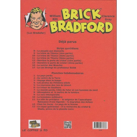 LUC BRADEFER - BRICK BRADFORD (COFFRE À BD) - BRICK BRADFORD - PLANCHES HEBDOMADAIRES TOME 13