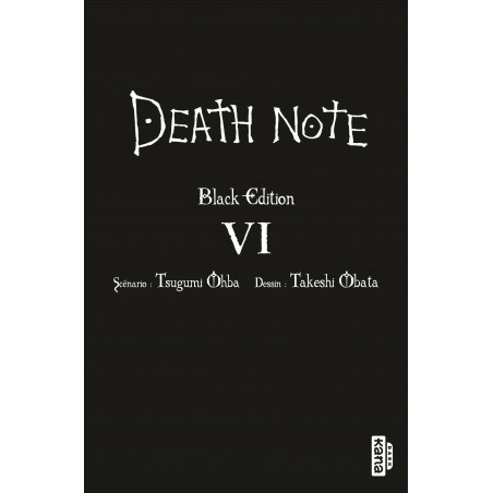 DEATH NOTE - BLACK EDITION - TOME 6