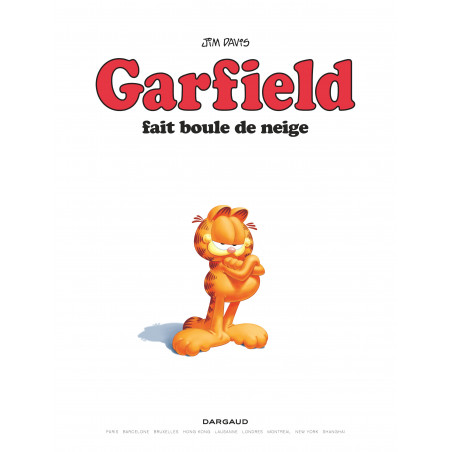 GARFIELD - GARFIELD FAIT BOULE DE NEIGE